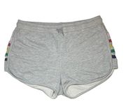 Sundry Grey Shorts Rainbow Stripe Detail Pull On Size 4 / XL