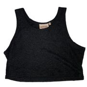 g Textured Crop Tank | Black Crop Top