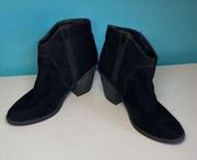 Faded Glory Black Suede Boots Size 8.5