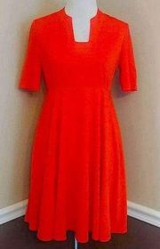 NEW Myrtlewood ModCloth Bright Red Half Sleeve Retro Style Dress Size Small