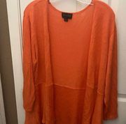 Investments lightweight open front cardigan xl