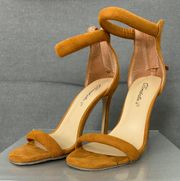 Suede Tan Heels