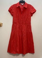 DVF Diane Von Furstenberg Skylar Eyelet Dress, Size 4