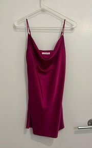 Pink Mini Slip Dress