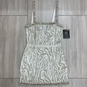 Santorini Sequin Tiger Stripe Dress - Size Small