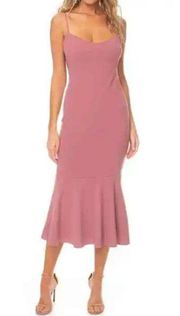 NWT  Twirl Sleeveless Pink Drape Back Dress
