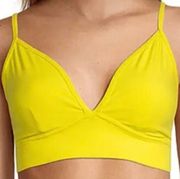 NWT Sports Illustrated Medium Support Surfboard Yellow Triangle Sports Bra Small