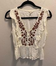 Sim & Sam boho sleeveless blouse