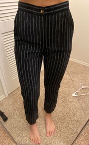 High Waisted Pinstripe Pants