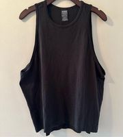 PINK - Victoria's Secret Victoria’s Secret PINK Seamless Black Athletic Tank Size Large