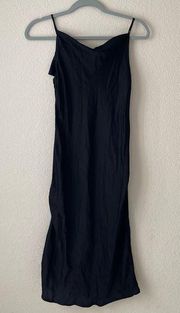 Young fabulous and broke satin cowl neck slip dress