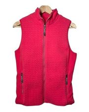 Tangerine Hot Pink Fleece Vest Medium