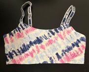 Hurley Sports Bra Womens L Large Tie Dye Stretch Nylon Blend Seamless Smooth