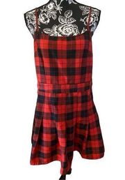 Divided By H&M Pleated Plaid Dress Formal Career Workwear Summer