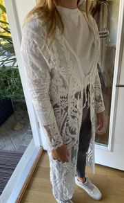 White Lace Kimono 