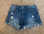 High Waisted Denim Shorts