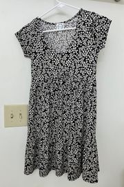 Black And White Floral Dress