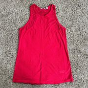 Red Athleta racer back tank top size M