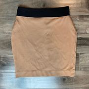 BCBGMaxAzria Camel Bandage Pencil Skirt