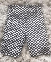 Checkered Biker Shorts