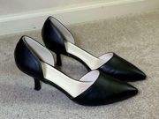 H Halston Bali pointed pumps heels black size 9