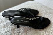 Hilliard and Hanson Joy strappy kitten heels, used condition, size 7