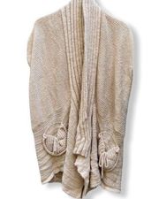 Alberto Makali Sleeveless Cardigan Wrap Sweater