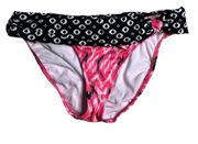 a.n.a . Women's Size 12 Pink and Black Bikini Bottoms NEW