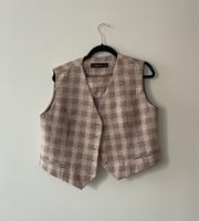 Plaid Button Down Vest