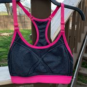 Athletic Works Sports Bra Pink & Gray large