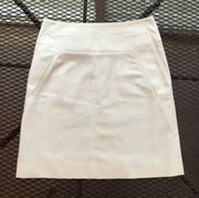 AMAZING AKRIS PUNTO WHITE STRUCTURED QUALITY PENCIL SKIRT