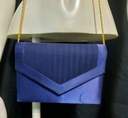 Valerie Stevens Blue & Gold Crossbody Purse