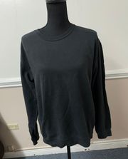 Black Pull Over Sweatshirt Size Medium