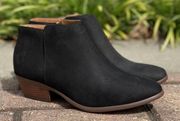 Black Micro Suede Bootie 