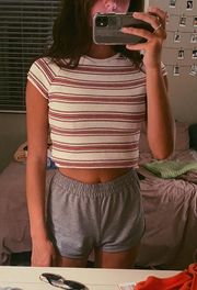 Striped Cropped Top