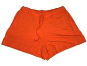 Saks Fifth Avenue Majestic Filatures Orange French Terry Drawstring Shorts Sz XS