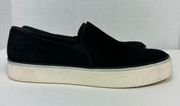 Stuart Weitzman slip on black suede loafer sneaker. Size women’s 7.5