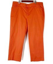 JM Collection | Bright Orange Business Casual Pants Slacks 14