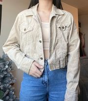 Corduroy Cropped Jacket 