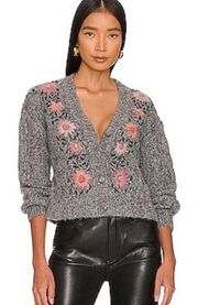 HEARTLOOM Revolve Dolce Embroidered Short Cardigan Size XS