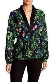 Walter Baker | Colorful Tropical Palm Jacket Size XS Women's