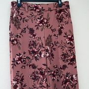 Beautiful floral slacks with elastic waistband