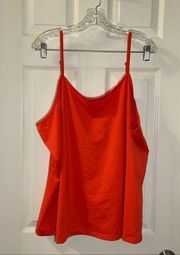 Fashion Bug Red-Orange Stretch Cami Tank size 3X