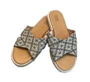 . Berkley Slide On Woven Sandals Size 9.5