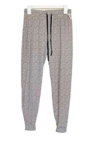 Rae Dunn Womens Loungewear Jogger Pants Pajama Animal Cheetah Sleepwear Sz Small