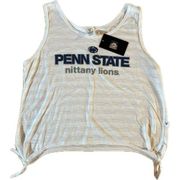 Venley Penn State Nittany Lions Unisex Tank Top Cream Heathered S Sports Logo