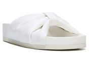 NEW Carlos by Carlos Santana Florita Slide Sandals 6.5 White Open Toe Slip On