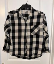 Time and Tru Plaid Flannel Shirt, Sz M