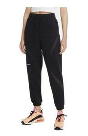 Nike  Sherpa Fleece Joggers Women Size XL Black New