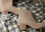 Beige Gen Suede  Ankle Boots 7.5